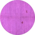 thumbnail image 1 of Ahgly Company Indoor Round Abstract Purple Modern Area Rugs, 8' Round, 1 of 4