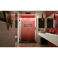 thumbnail image 5 of DreamLine Unidoor Plus 49 1/2 - 50 in. W x 72 in. H Frameless Hinged Shower Door in Oil Rubbed Bronze, 5 of 11