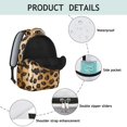 thumbnail image 4 of Leopard Print Backpack for School,Cute School Bag,Schoolbag with Adjustable Shoulder Straps & Padded Back,15.3"x11"x7.1"., 4 of 6