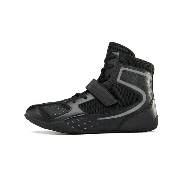 UKAP Adult Kids Boxing Shoes Lace Up Fighting Sneakers High Top Wrestling Shoe Sports Ankle Boots Comfort Black 1 little kids Walmart