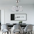 thumbnail image 2 of LOYALHEARTDY 18in Crystal Modern Caged Chandelier Ceiling Fan, 2 of 12