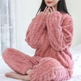 thumbnail image 2 of Conjunto de pijama de franela de invierno para mujer, pijamas de lana, ropa de dormir para el hogar, traje femenino de terciopelo grueso y cálido, sudadera de otoño, pijama para mujer, 2 of 5
