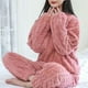 thumbnail image 2 of Conjunto de pijama de franela de invierno para mujer, pijamas de lana, ropa de dormir para el hogar, traje femenino de terciopelo grueso y cálido, sudadera de otoño, pijama para mujer, 2 of 5