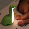 thumbnail image 5 of Dinosaur Night Light for Children - Cute Bedside Lamp with Eye Protection, USB Charging, Ideal Room Decor Yellow, 5 of 6
