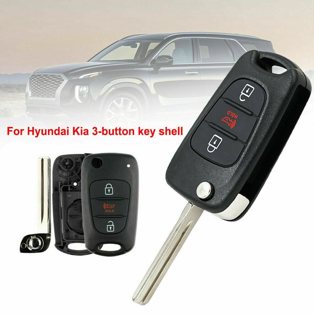 Coolbestda Rubber 4buttons Flip Key Fob Cover Case Keyless Entry Jacket Protector Holder for Kia Sorento Sportage Rio Soul Forte Optima Carens Red （Not Fit Smart Key Fob） 