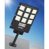 Solar Powered Outdoor Lights , 6500K Dusk to Dawn Waterproof Solar Street Light Motion Sensor with Remote for Yard Path, Oudoor Parking Lot