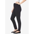 thumbnail image 3 of Woman Within Plus Size Tall Pull-On Elastic-Waist Stretch Fineline Denim Jeans, 3 of 6