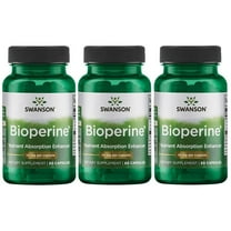 Swanson Bioperine 10 mg 60 Caps (3 Pack)