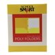 thumbnail image 1 of School Smart Carpeta de poliéster de dos bolsillos, pesada, con cierres, color amarillo, paquete de 25, 1 of 5