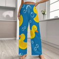 thumbnail image 2 of Bunch of Rubber Ducks Pajamas For Women Loose Retro Night Pajama Pants Comfortable Sleepwear Bottoms Homewear, 2 of 6