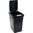 Sterilite 10439004 7.5 Gallon TouchTop Wastebasket with Titanium Latch
