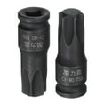 thumbnail image 5 of Uxcell T55 Impact Torx Bit Socket, 1/4" Square Drive 35mm Length CR-MO Metric Sizes, 5 of 5