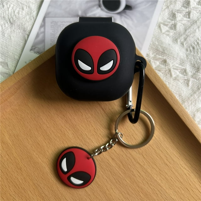 Caroton Case For Samsung Galaxy Buds FE Silicone Soft Protector Cover For Samsung Buds 2 /Live/2pro Headphone Bags With Keyring 7 for Buds2 pro