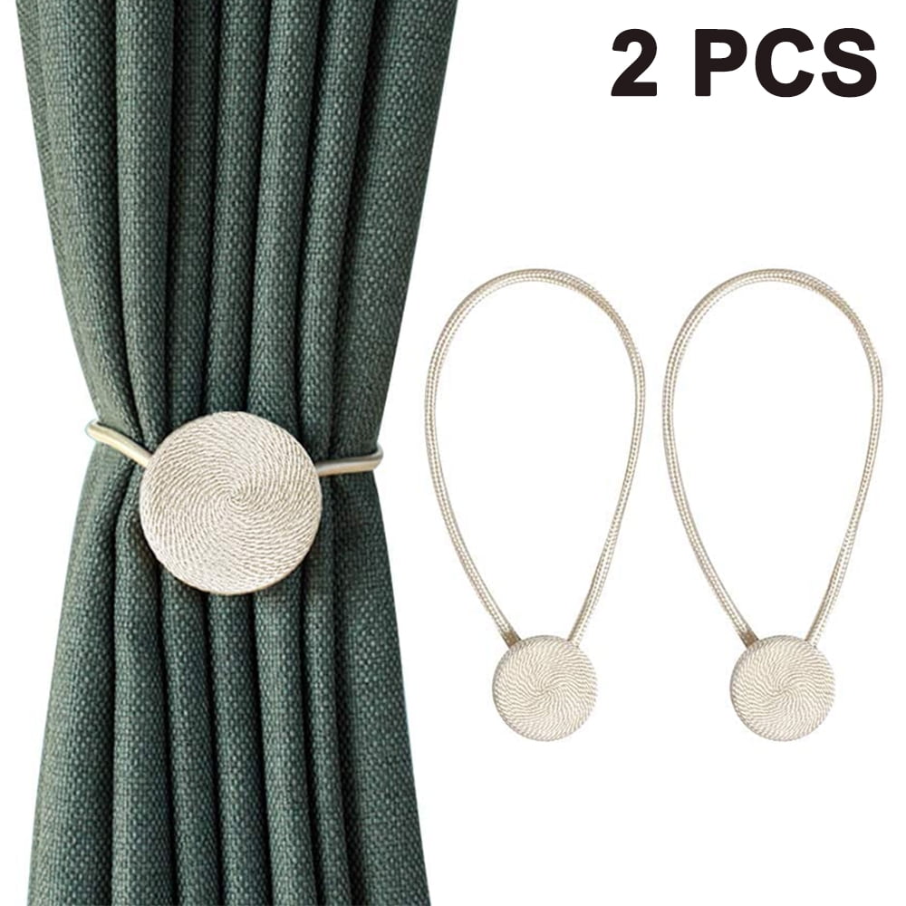 2pcs Simple Magnet Curtain Buckles Magnetic Window Curtains Accessories Free-ins 2pcs Simple Magnet Curtain Buckles Magnetic Window Curtains Accessories Free-ins
