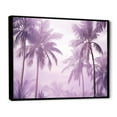 thumbnail image 2 of Designart "Lagoon Amidst Lavender Jungle Palm Trees" Palms & Palm Trees Floater Framed Wall Decor, 2 of 5