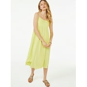 Scoop Women's Solid Smocked Cami Dress
