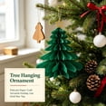 thumbnail image 4 of 1Pc Christmas 3D Honeycomb Paper Ornaments, Hanging Tree Paper Decorations, Foldable Paper Snowflake Hanging Decor, Winter Holiday Ceiling Hangings, Xmas Paper Craft Party Supplies, 4 of 7