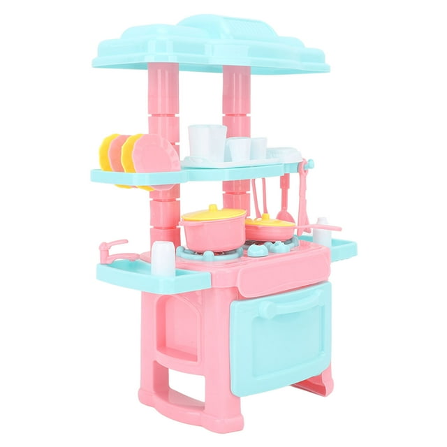 Los Juguetes De La Cocina Del Juego De Simulación, Juguetes Realistas Integrados Plásticos Interesantes De La Cocina Fijaron Para El Regalo