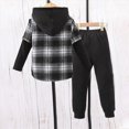 thumbnail image 4 of UAYOTSE Toddler Boys Long Sleeve Print Tops and Pants 2-Piece Kids Fall Winter Outfit Set Size 5-6 Years, 4 of 7