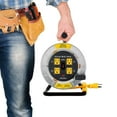 thumbnail image 2 of Link2Home 50 ft. 12/3AWG 13AMP Heavy-Duty Professional Grade Metal Extension Cord Reel with 4-Grounded Outlets Overload, 2 of 5