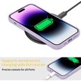 thumbnail image 3 of Compatible with iPhone 14 Pro Max Case for Women with Camera Protection, Luxury Soft Silicone Heart Design Cute Phone Case Shockproof Protective Case for iPhone 14 Pro Max 6.7" (Purple), 3 of 8