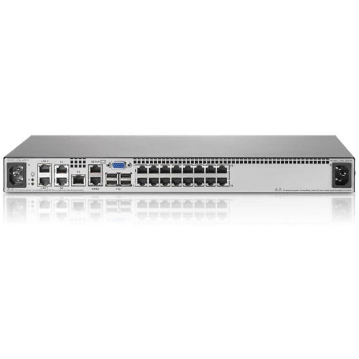 HPE IP Console G2 Switch with Virtual Media and CAC 2x1Ex16 - KVM switch - 16 ports - image 2 of 2