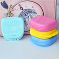 thumbnail image 2 of Fake Tooth Cleaning Case Leakproof Household Small Container Dustproof for Adults Children Teenagers Mouthguard Retainer Organizer Orthodontic Supplies Type1, 2 of 8