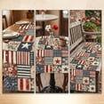 thumbnail image 4 of EGNMCR Patriotic Tablecloths 4th Of July Decorative Tablecloth And Table Runner Independence Day Patriotic Table Linen Set Dining Table Home Decoration Linen tables runner, 4 of 7