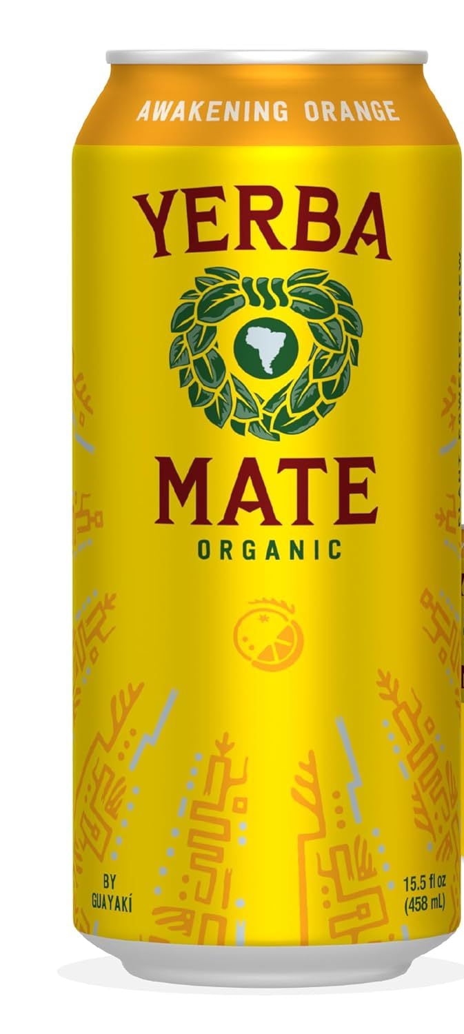 Guayaki Yerba Mate Variety Pack - Lemon, Enlighten Mint, Revel Berry, Bluephoria, Orange Exuberance - 15.5 ounce (Pack of 15)
