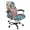 Boho Mandala Flower 1, variant on Whosucclay Zebra Stripe Print Computer Office Chair Cover, Modern Desk Chair Cover Rotating Chair Protective Slipcovers with Elastic Bottom Waterproof High Back Chair Slipcover-S
