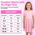 thumbnail image 3 of MISS POPULAR Girls 3 Pack Short Sleeve Skater Dress Soft Cotton Cute Designs Spring Summer | Sizes 4-16, 3 of 7