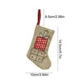 thumbnail image 3 of Christmas Stockings,Christmas Tree Decorations Linen Embroidered Christmas Socks Grey Candy Gift Socks Ornament Decorations for Family Holiday Xmas Party Decorations, 3 of 6