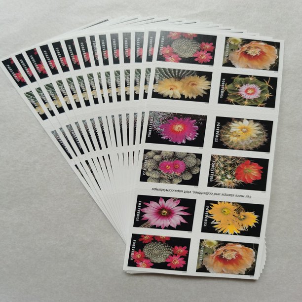 20 sellos postales coleccionables de celebración de boda con invitación de flor de cactus Ndcxsfigh Nuevos Originales