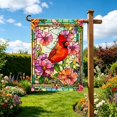 thumbnail image 4 of Colored Glass Bird Printed 28x40 Inch Double Courtyard Holiday Season Layout, 4 of 5