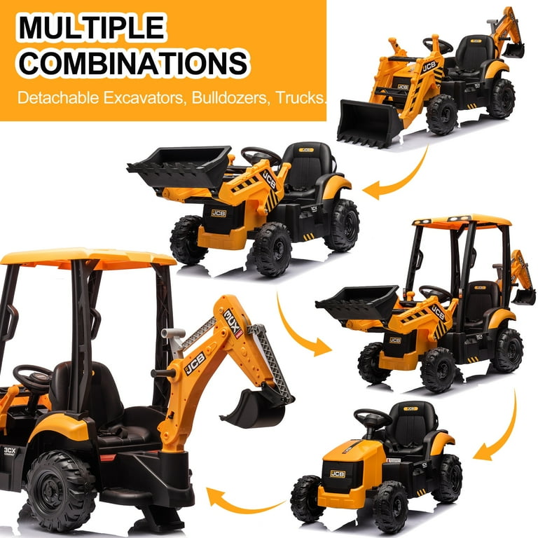 12 volt ride on backhoe hot sale