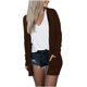 thumbnail image 4 of Puntoco Blusa casual de manga larga de color para mujer con cárdigan de bolsillo Puntoco Puntoco-1, 4 of 7