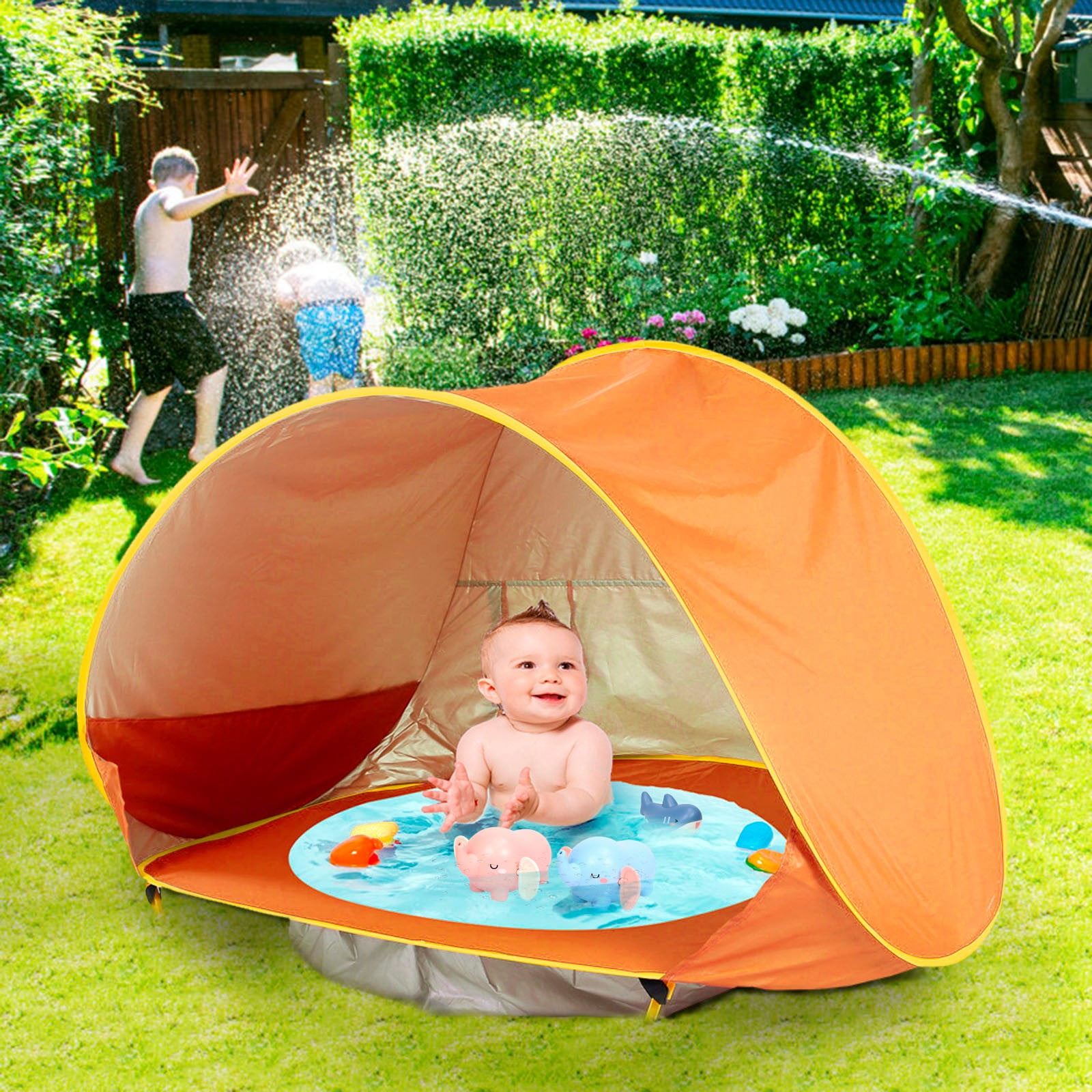 UV/UPF Pop Up Beach Garden Tent Beach Shade Sun Shelter Protection Infant 50 