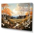 thumbnail image 2 of Designart "Birch Woods Autumn II" Tree Birch Wall Art Living Room, 2 of 5