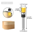 thumbnail image 1 of 1/4Inch Shank Flush Trim Template Router Bit Pattern Woodworking Milling Cutter, 1 of 8