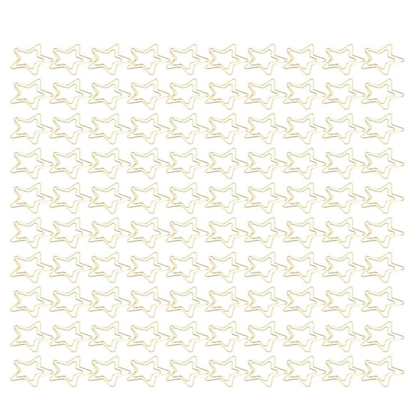 Pinces à Papier Dorées, Mini Pinces à Papier en Métal Durable Processus d'Électroplaquage pour Étoile en Papier