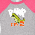 thumbnail image 4 of Inktastic RAWR I'm 2 Baby Tyranosaurus Rex Boys or Girls Baby Bodysuit, 4 of 5