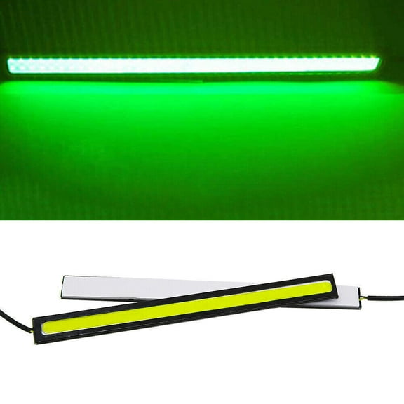 12V car fog light LED strip 17cm diode daytime running light green 1 light