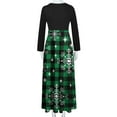 thumbnail image 5 of FAVIPT 2024 Christmas Dress Womens Christmas Maxi Dress,Women's Plus Size Xmas Snowflake Print Long Sleeve Crewneck Holiday Ankle-Length Dresses, 5 of 6