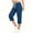 *Blue, variant on VBVC Women's Drawstring Cargo Capri Pants, Casual Breathable Mid Calf Utility Trousers For Women, Ladies' Outdoor Hiking Pants with Pockets,Army Green,S-3XL