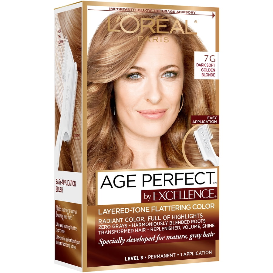 L'Oreal Paris Age Perfect Permanent Hair Color, 5G Medium Soft Golden Brown,  1 kit 