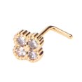 thumbnail image 5 of 9pcs Nose Studs Set Golden Stainless Steel L Shape Shiny Zircon Decoration Nose Ring Studs, 5 of 5