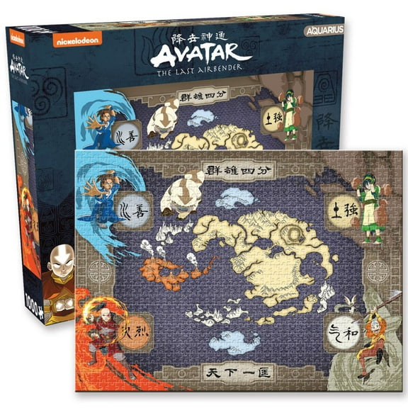 Avatar The Last Airbender Map 1000 Piece Jigsaw Puzzle