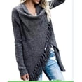 thumbnail image 4 of Suéter de chaqueta de moda ajustado de longitud media Suéter de mujer Primavera y otoño, 4 of 5