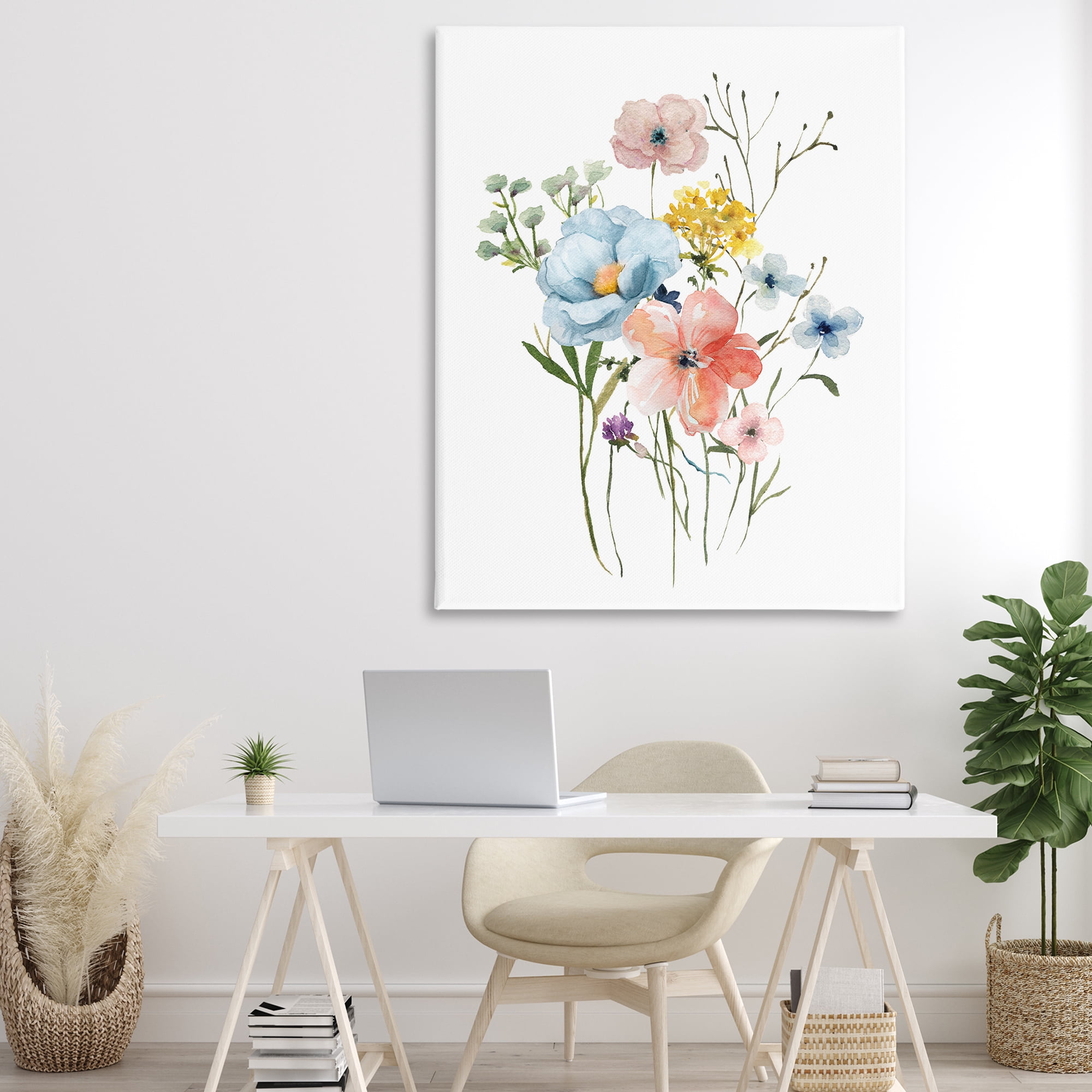 Stupell Industries Spring Meadow Wild Flowers Canvas Wall Art, design by Livi Finn