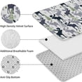 thumbnail image 5 of Gray Christmas Moose and Tree Pattern Bathroom Rugs Sets 3 Piece,Toilet Cover Set,Absorbent Non Slip Bathroom Mats Sets with U-Shaped Contour Rug Toilet Rug Set, 5 of 5